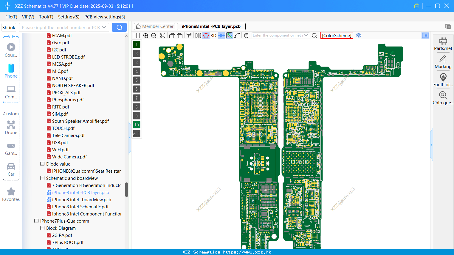 IPhone8 Intel -PCB Layer